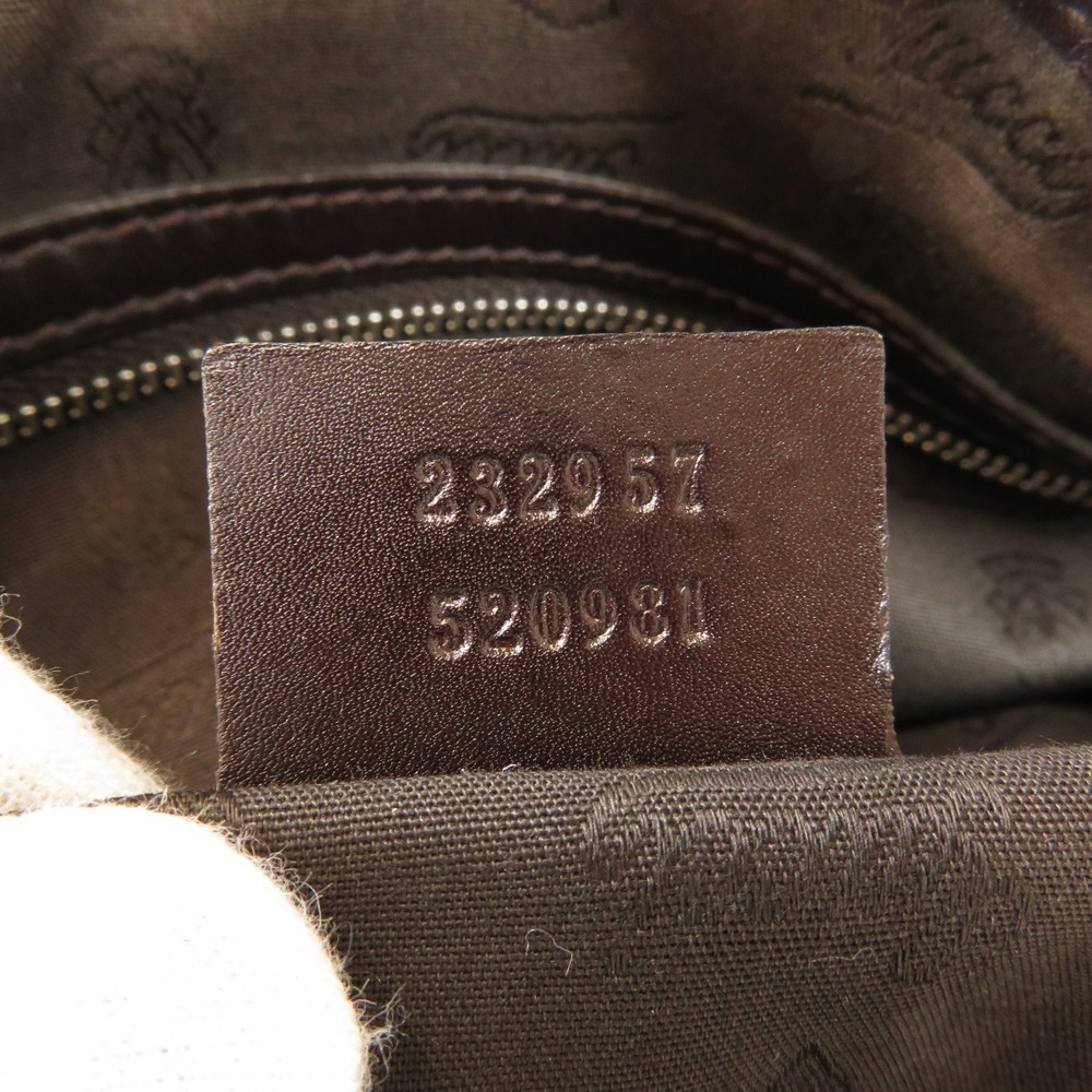 Gucci Twins GG Brown Tote Canvas Bag Shoulder - Picture 7 of 10
